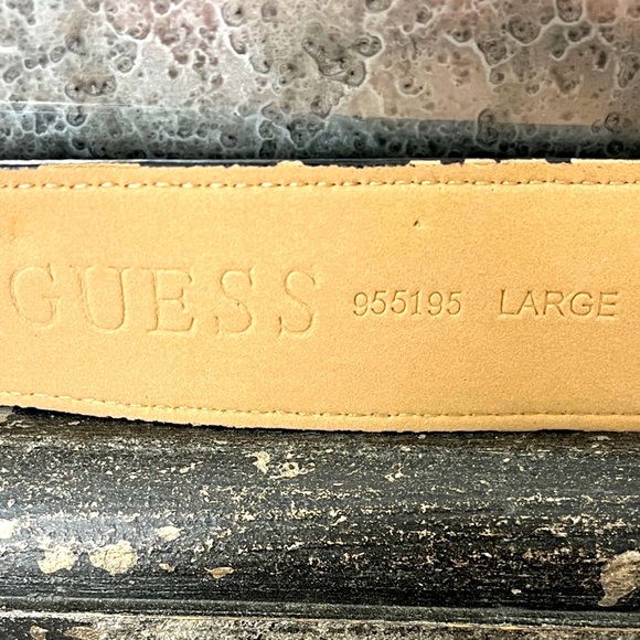 Guess Black Belt with Sparkling Silver Buckle - Picture 7 of 8